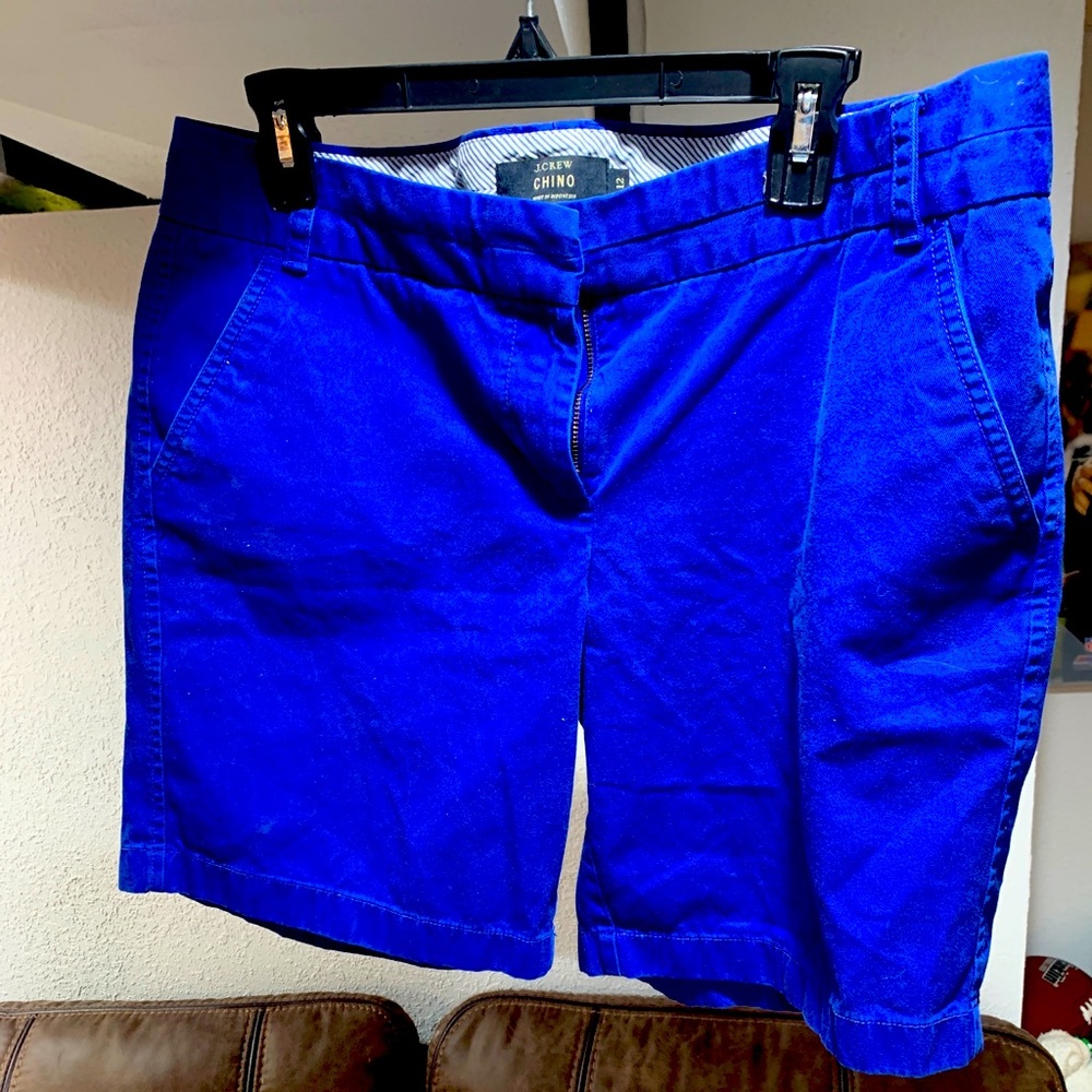 J Crew Women’s Royal blue Chino Shorts ,US Size 12